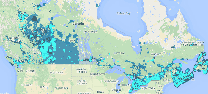 Bell' network coverage