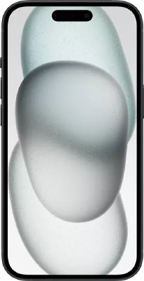 Front view of iPhone 15